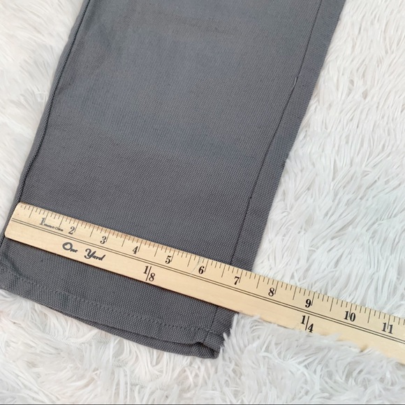 Ottod'Ame high rise Straight Leg Piombo chino Pants in grey patch pockets - Picture 6 of 15